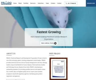 Pradopreclinical.com(PRADO) Screenshot