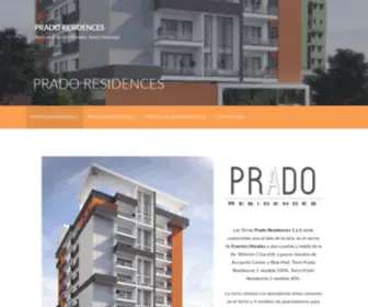 Pradoresidences.com(Torre en Evaristo Morales) Screenshot