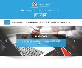 Pradosoft.com(Software Development Agency) Screenshot