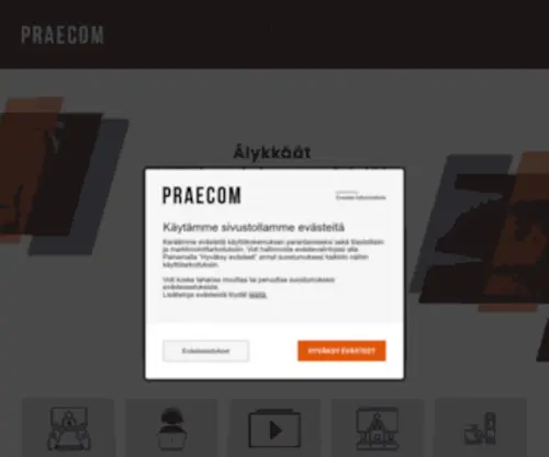 Praecom.fi(Huolehdimme yrityksesi kaikesta kokousteknologiasta) Screenshot