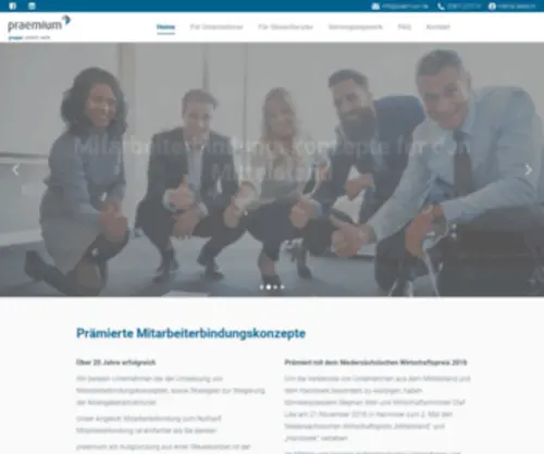 Praemium.de(Entdecken Sie innovative Lösungen für Mitarbeiterbindung und Unternehmenswachstum bei praemium) Screenshot