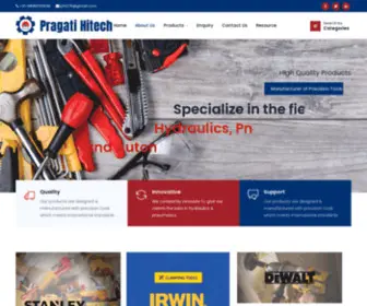 Pragatiht.in(Hydraulic & Pneumatic Products Manufacturer & Supplier in Delhi) Screenshot