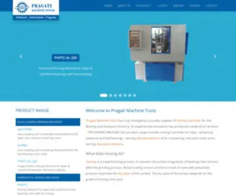 Pragatimachines.com(Honing Machine Manufacturer) Screenshot