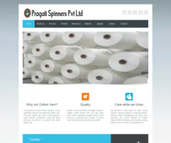 Pragatispinners.com(Pragati Spinners Pvt Ltd) Screenshot