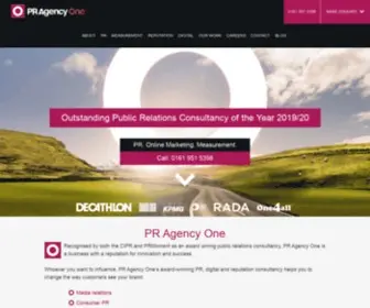 Pragencyone.co.uk(Manchester PR Agency) Screenshot