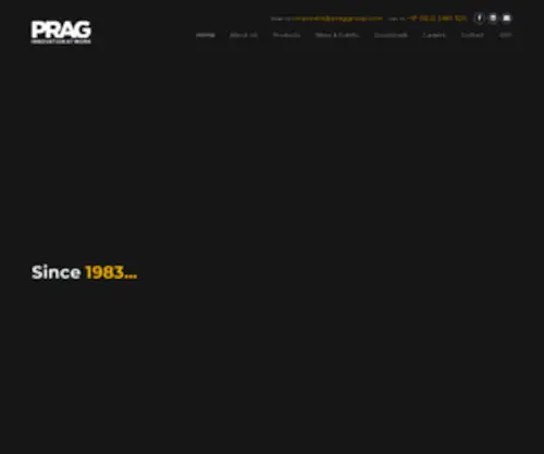 Praggroup.com(Prag Group of Industries) Screenshot