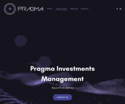 Pragma-Investments.com(Beyond Presumptions) Screenshot