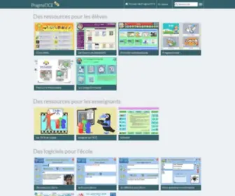 Pragmatice.net(Bienvenue sur PragmaTICE) Screenshot