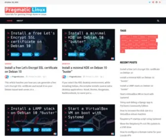 Pragmaticlinux.com(Tutorials for getting things done in Linux) Screenshot