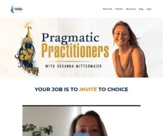 PragmaticPractitioner.com(Pragmatic Practitioner with Susanna Mittermaier) Screenshot