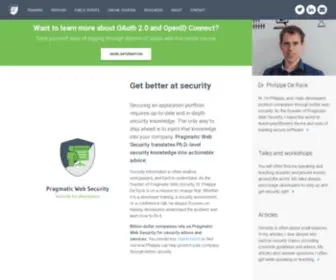 Pragmaticwebsecurity.com(Get better at security with Pragmatic Web Security) Screenshot