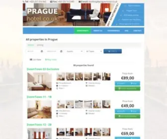 Prague-Hotel.co.uk(Prague Hotels) Screenshot