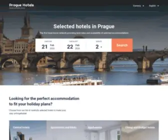 Prague-Hotels.org(Prague hotels & apartments) Screenshot