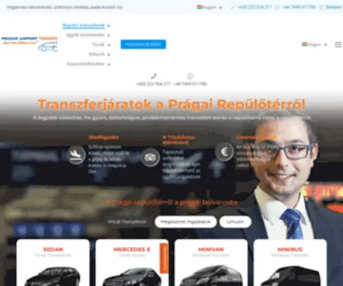 Pragueairport.net(Prague Airport Transfers) Screenshot