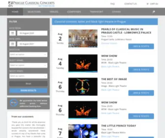 Pragueclassicalconcerts.com(Prague Classical Concerts (Official Website)) Screenshot