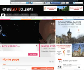 Pragueeventscalendar.com(Pragueeventscalendar) Screenshot