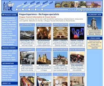 Pragueexperience.com(Prague Tourist Information & Travel Guide) Screenshot