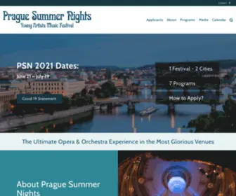 Praguesummernights.com(Prague Summer Nights) Screenshot