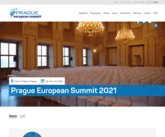 Praguesummit.eu(Discussing EU's future) Screenshot