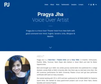 PragyajHa.com(Pragya Jha) Screenshot