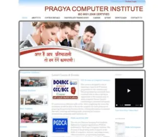 Pragyatech.in(Pragya Computer Institute) Screenshot