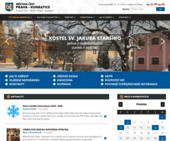 Praha-Kunratice.cz(Oficiální web městské části Praha) Screenshot