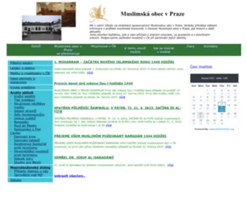 Praha-Muslim.cz(Praha Muslim) Screenshot
