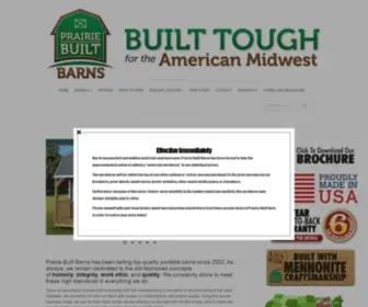 Prairiebuiltbarns.com(Prairie Built Barns) Screenshot