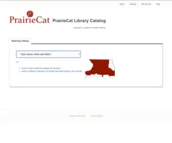 Prairiecat.info(PrairieCat Library Catalog) Screenshot