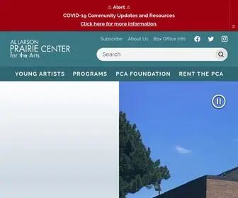 Prairiecenter.org(Schaumburg, IL) Screenshot