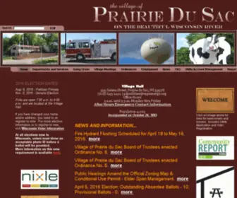 Prairiedusac.net(VILLAGE) Screenshot