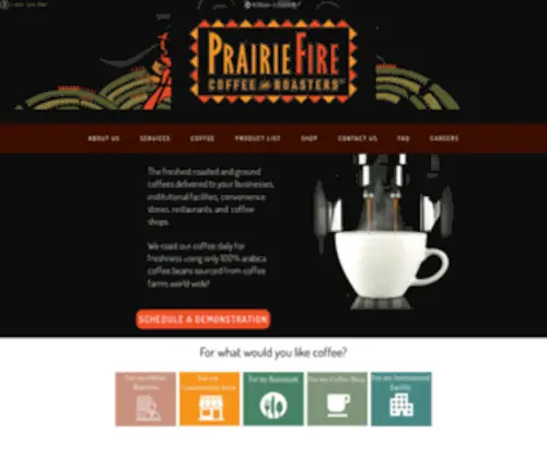 Prairiefirecoffee.com(Intro Video) Screenshot