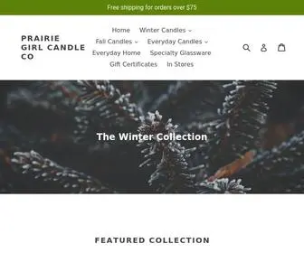 Prairiegirlcandlecompany.com(Prairie Girl Candle Company) Screenshot