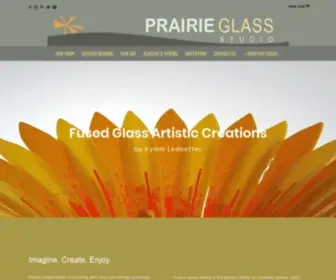 Prairieglassart.com(Fused Glass Art Creations) Screenshot