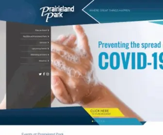 Prairielandpark.com(Where Great Things Happen) Screenshot