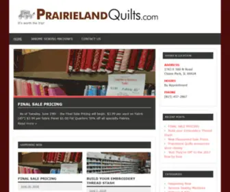 Prairielandquilts.com(Prairieland Quilts) Screenshot