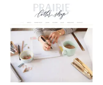 Prairielettershop.com(Prairie Letter Shop) Screenshot