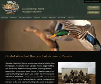 Prairiesedgeoutfitting.com(Best Saskatchewan Waterfowl Guide) Screenshot