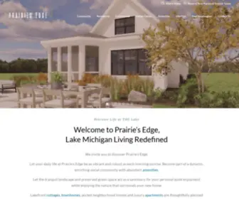 Prairiesedgeport.com(Lake Michigan living redefined. Prairie's Edge) Screenshot