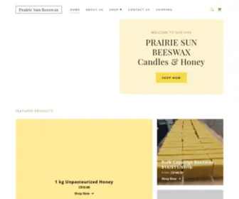 Prairiesunbeeswax.com(Prairie Sun Beeswax) Screenshot