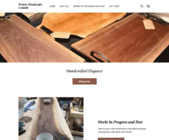 Prairiewoodcrafts.ca(Prairie Woodcrafts Canada) Screenshot