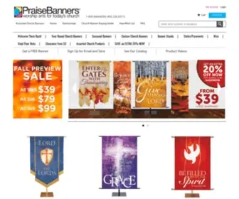 Praisebanners.com(PraiseBanners Church Banners for Today's Church) Screenshot