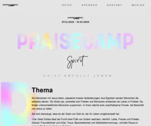 Praisecamp.ch(PraiseCamp) Screenshot