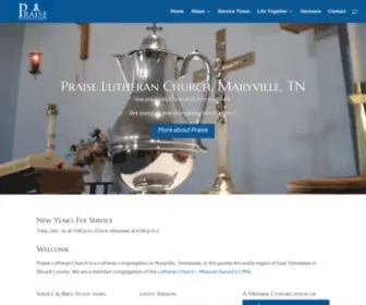 Praiselutheran.com(Praise Lutheran Church) Screenshot