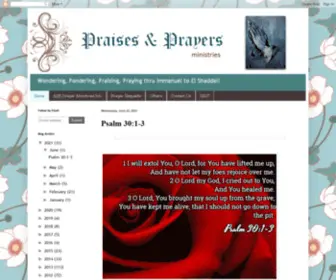 Praisesnprayers.com(Praises and Prayers) Screenshot