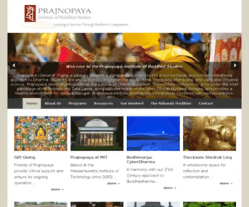 PrajNopaya.org(Prajnopaya Institute of Buddhist Studies) Screenshot