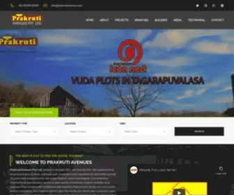Prakrutiavenues.com(Prakrutiavenues) Screenshot