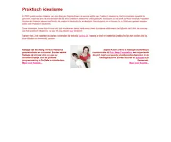Praktischidealisme.nl(Praktisch Idealisme) Screenshot