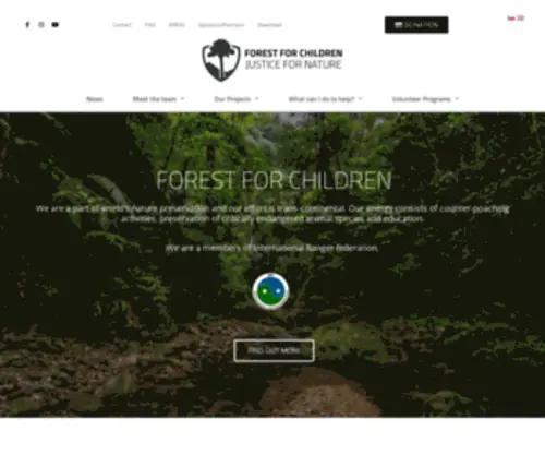 Pralesdetem.cz(JUSTICE FOR NATURE: NEZISKOVÁ ORGANIZACE CHRÁNÍ DIVOKOU PŘÍRODU A EKOSYSTÉMY) Screenshot