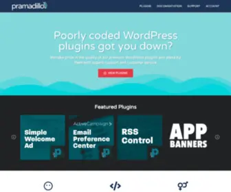 Pramadillo.com(Quality Wordpress Plugins for WooCommerce and More) Screenshot